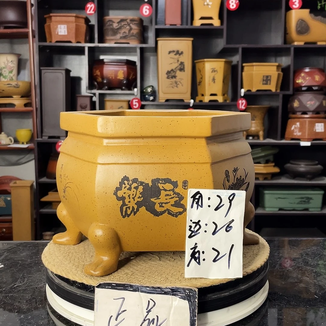 D-盆尚好紫砂花盆