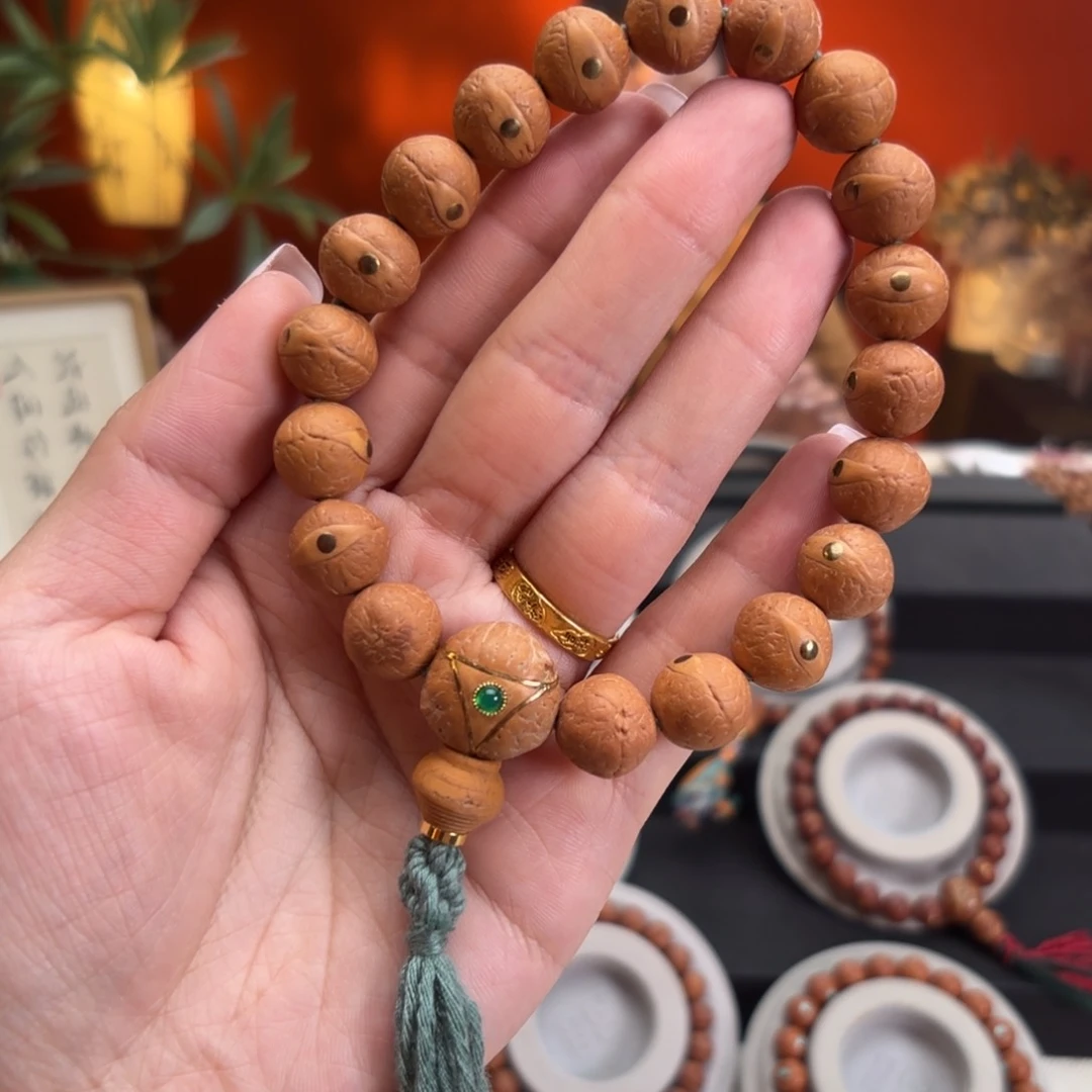 凤眼菩提手串12毫米单圈铜