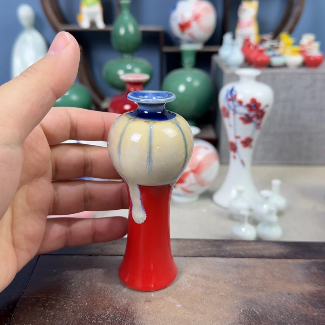 陶瓷手工小花器摆件