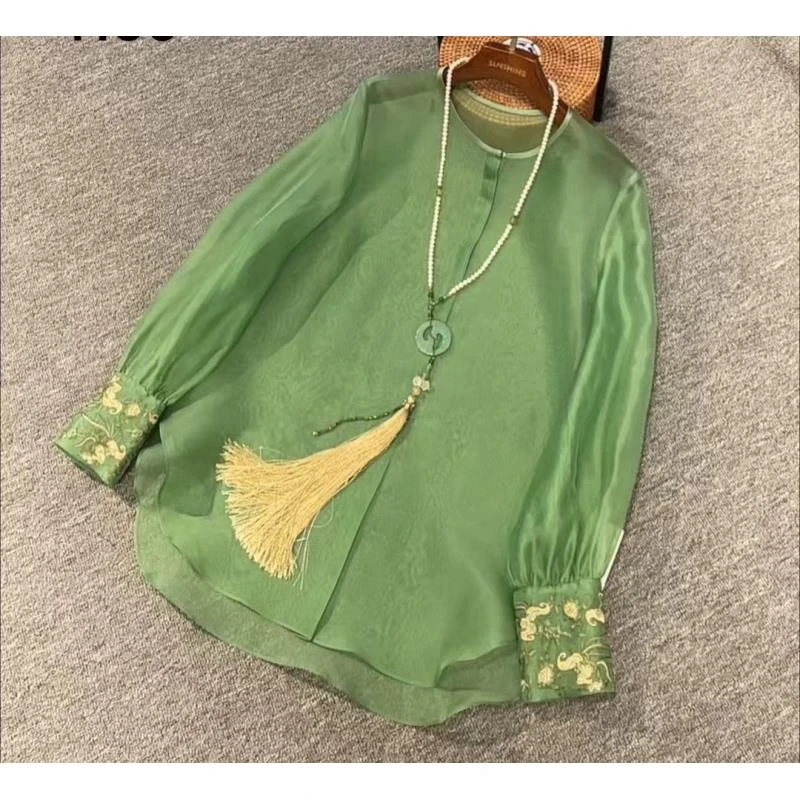 【奥兰多多&杨子家轻奢定制】镜花水月上衣825194