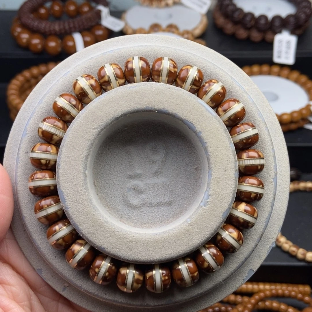 紫金鼠手串10mm纯肉花皮腰带