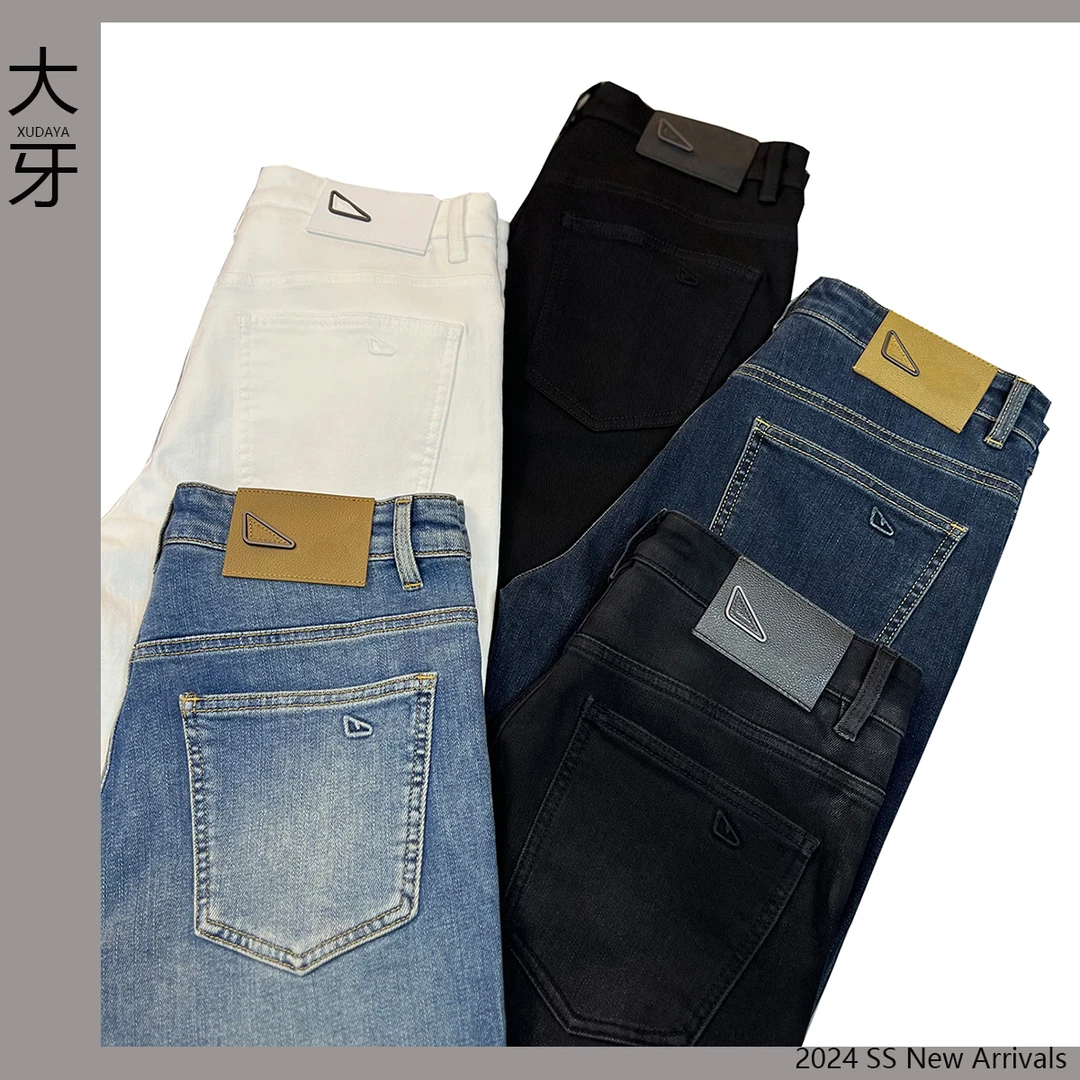 【大牙】88#五色调九分/长裤 牛仔裤男2024秋冬弹力修身小直筒