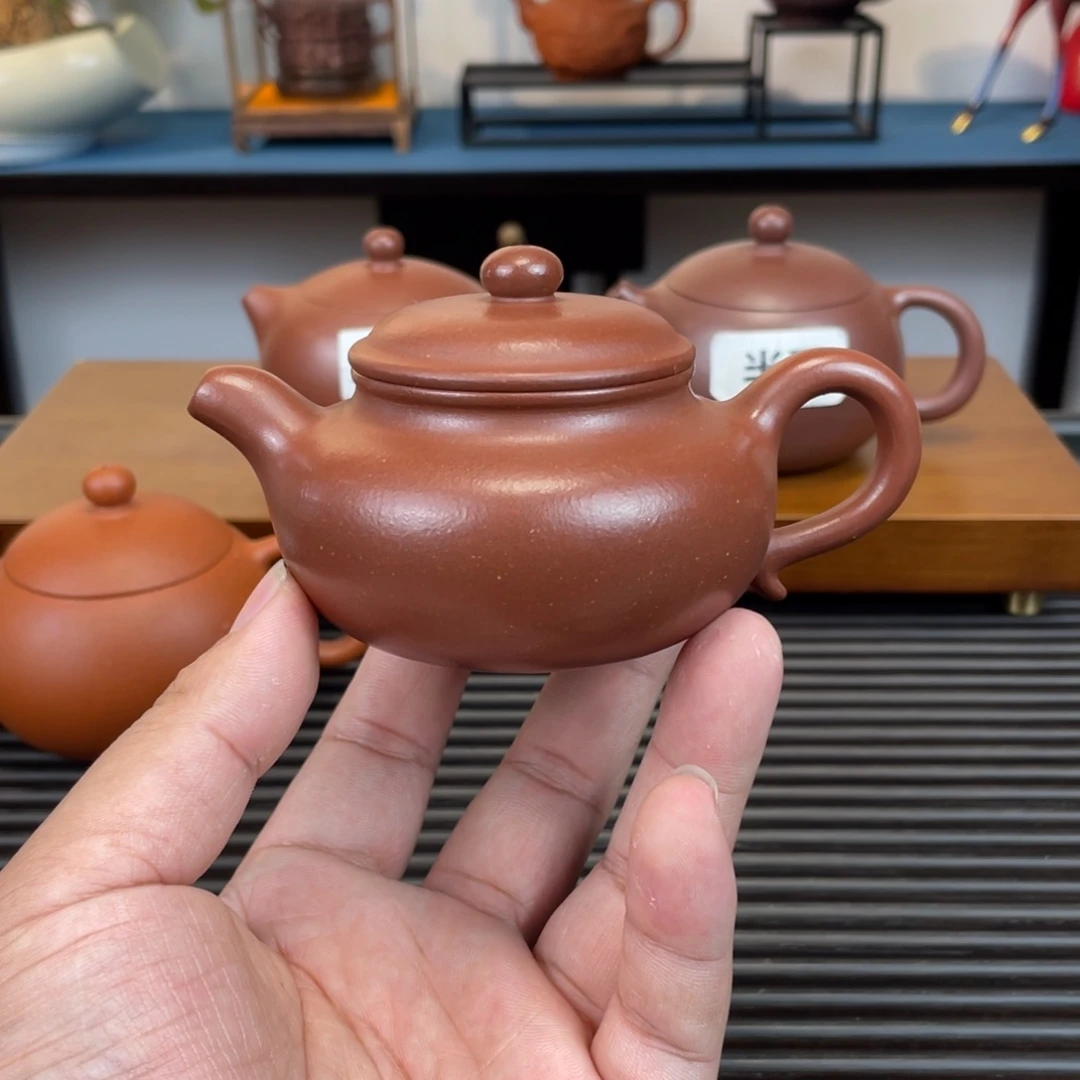 紫砂茶壶红皮龙仿古140cc