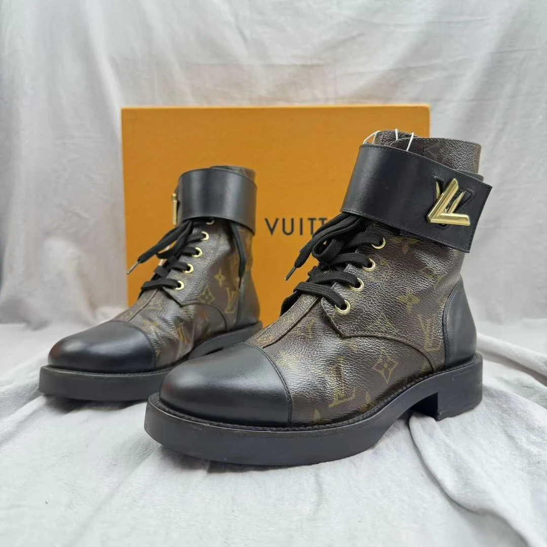 99新 LouisVuitton/路易威登 36.5/Wonderland Monogram短靴1983