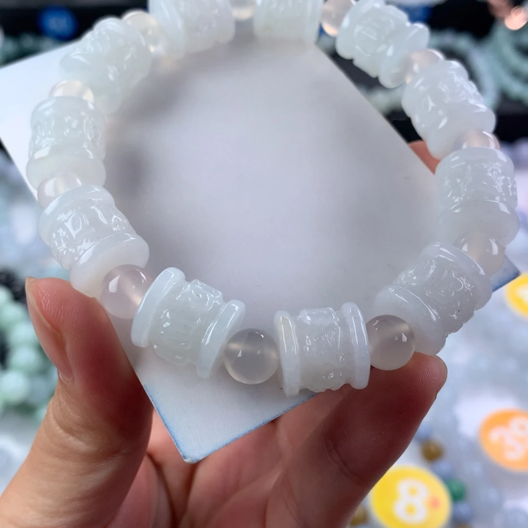 翡翠未镶嵌手链卡13