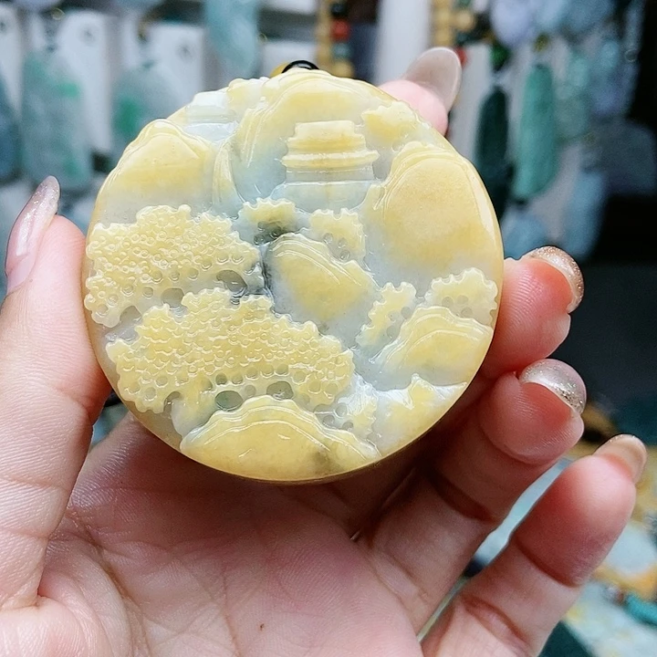 翡翠未镶嵌颈饰翡翠