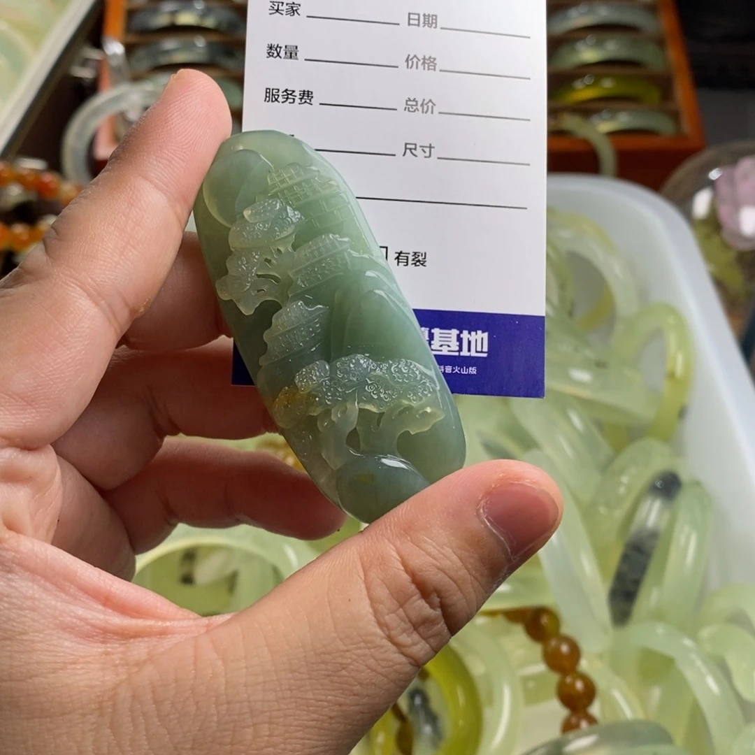 蛇纹石玉挂坠未镶嵌?****?