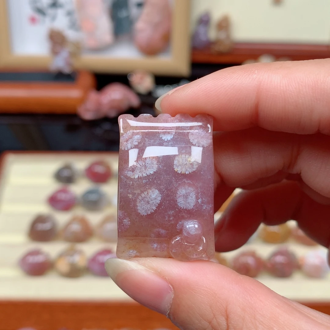 硅化玉珊瑚玉未镶嵌