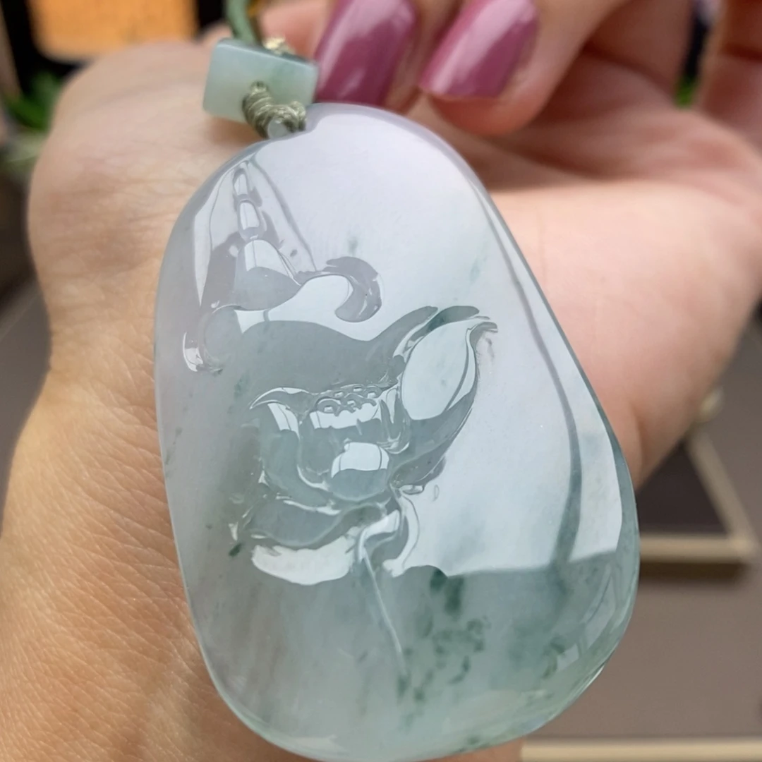 翡翠未镶嵌颈饰吊坠12