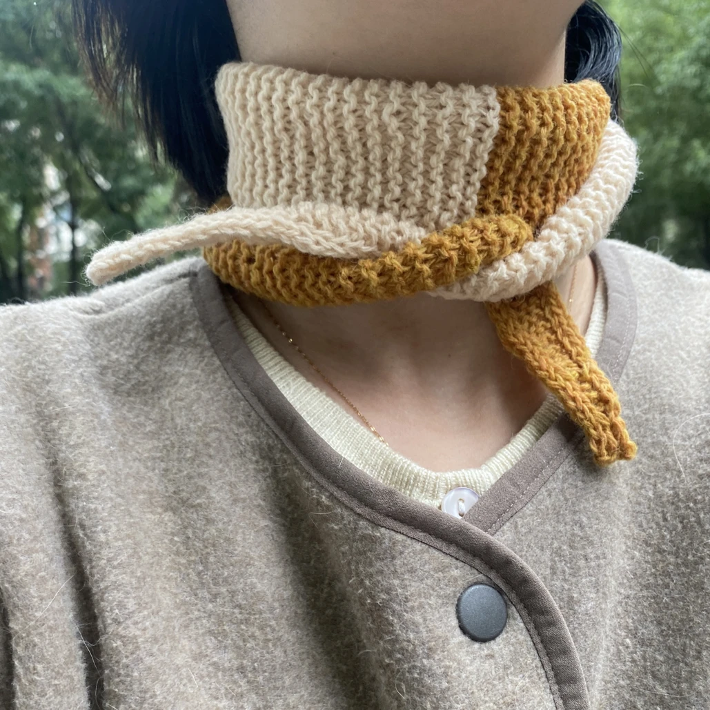 moss stitch•手织围巾｜秋冬系列