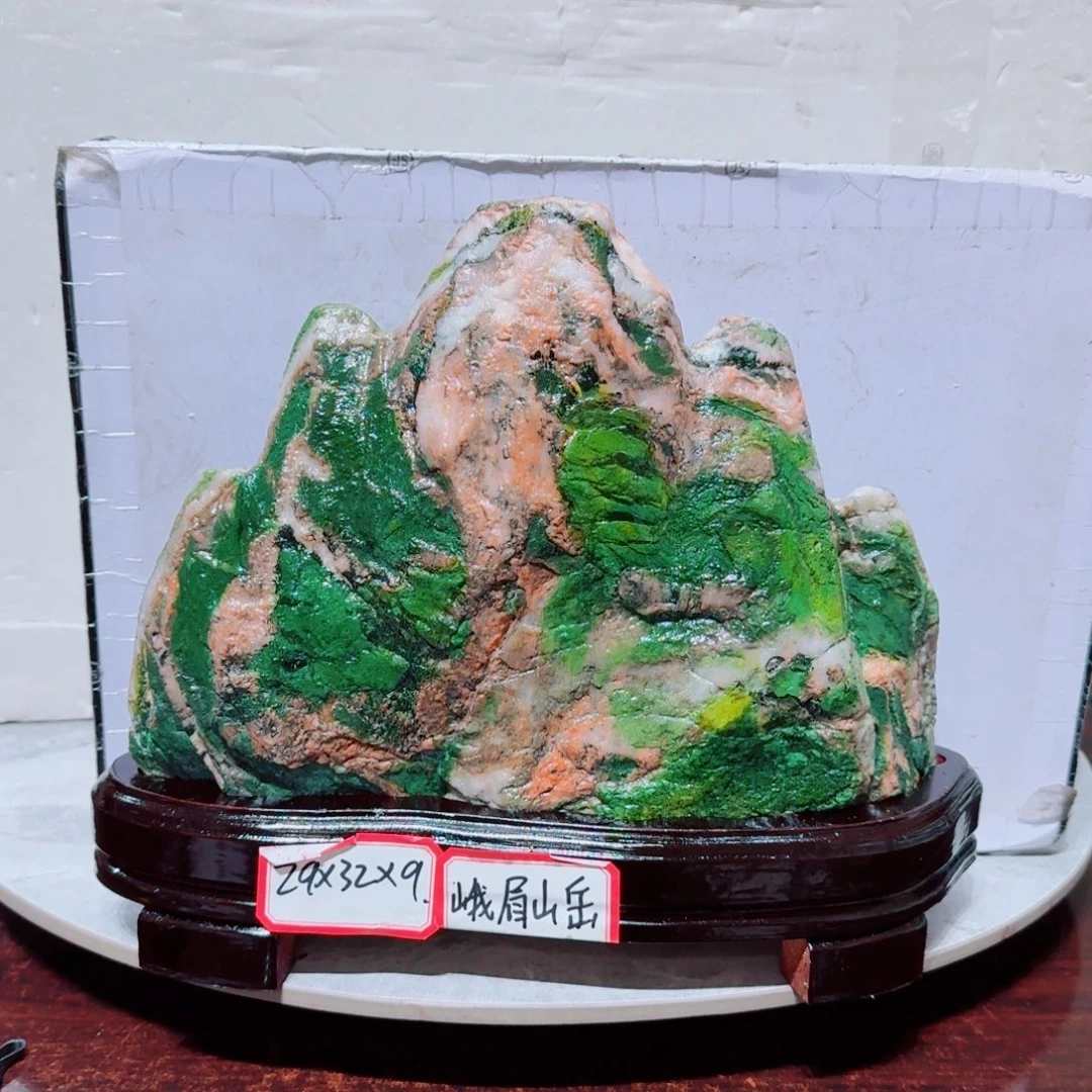 彬***哥石材青海七彩石摆件