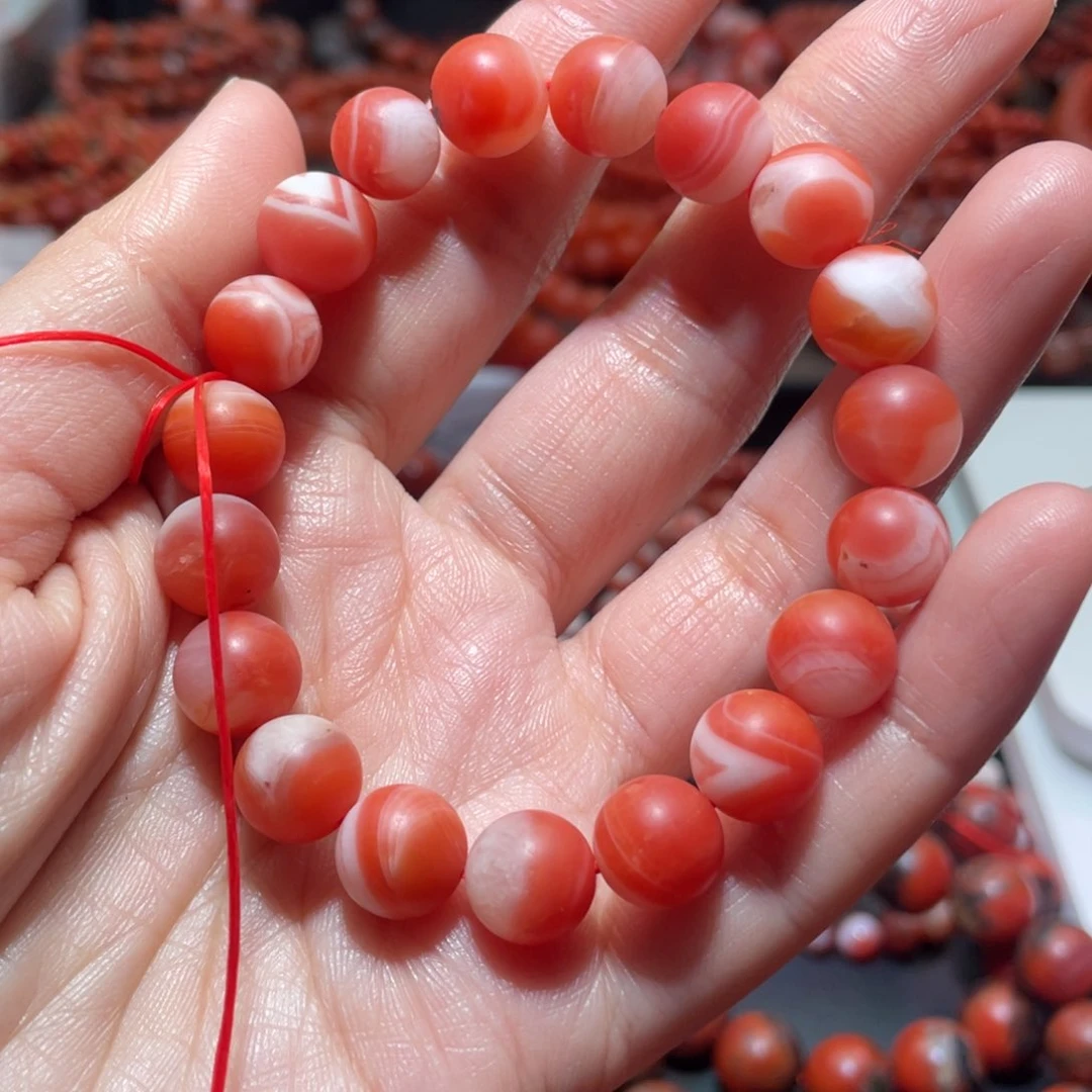 南红玛瑙手链未镶嵌