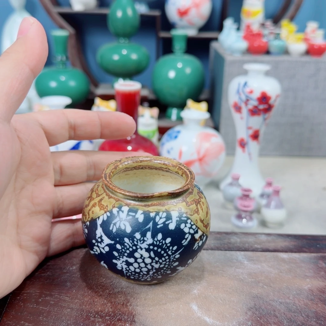 陶瓷手工小花器摆件