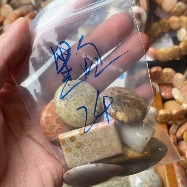 k***y颈饰未镶嵌硅化珊瑚（珊瑚玉）
