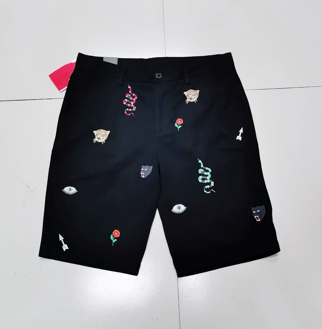 0821男士高品质撤柜高端刺绣定制时尚百搭轻奢夏季短裤