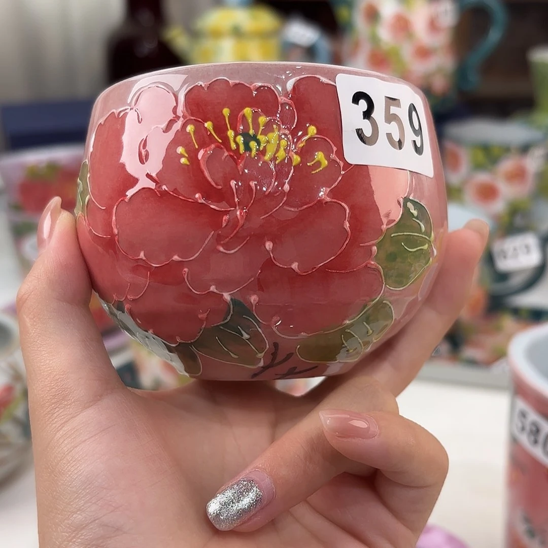 景德镇手绘高温釉下彩陶瓷茶具