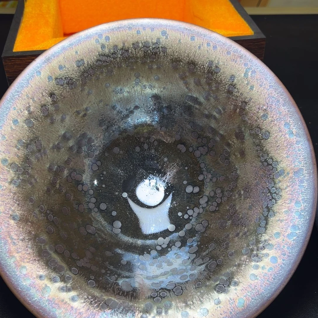 牛****茶盏6微瑕建窑建盏主人杯