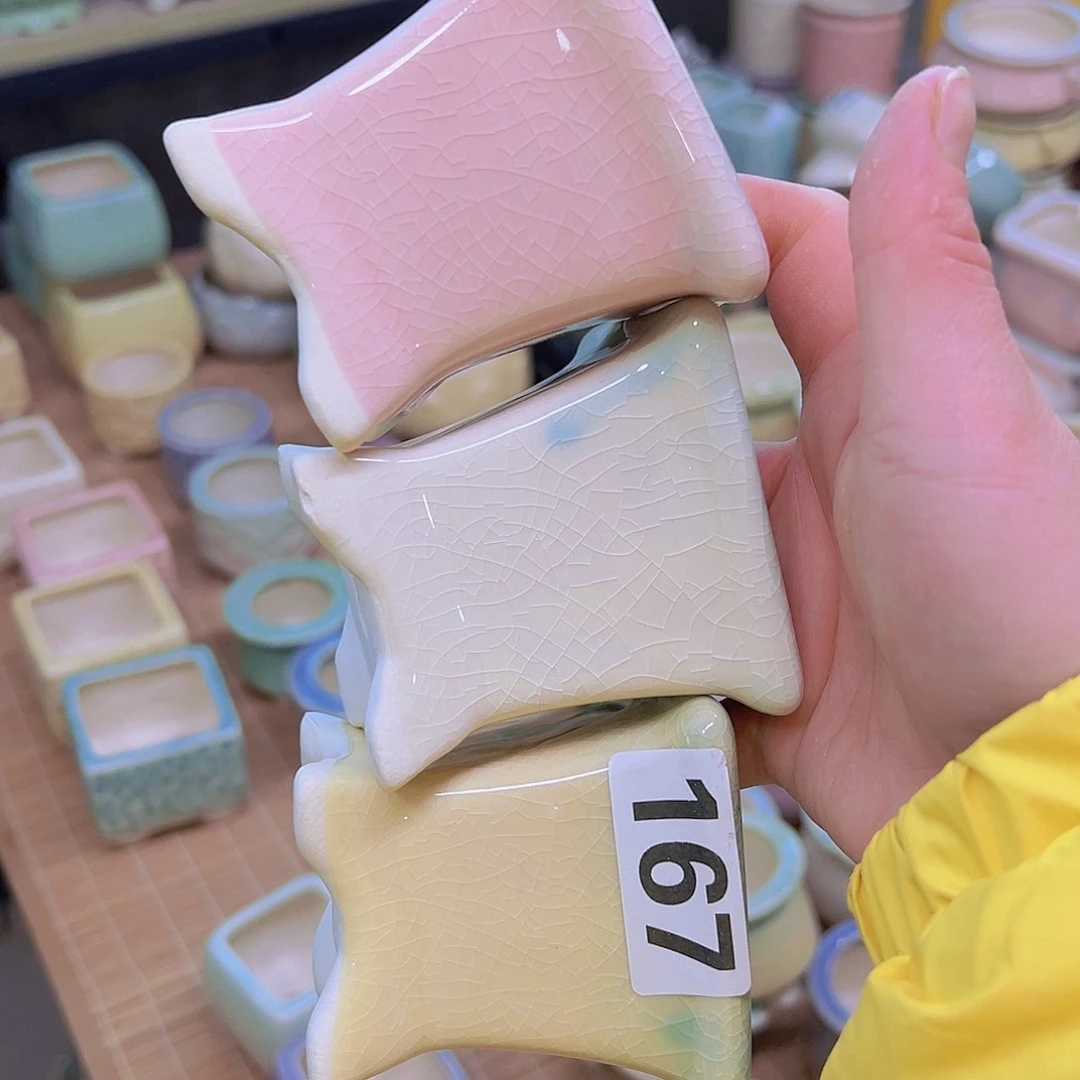 红陶 陶瓷花盆当场满12包邮