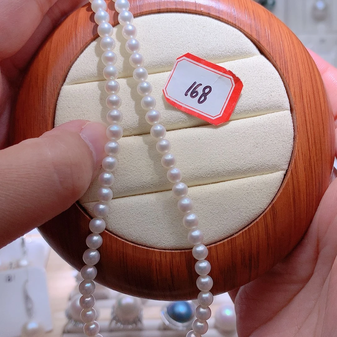 吊坠(赠链)银S925镶嵌淡水珍珠CC4mm