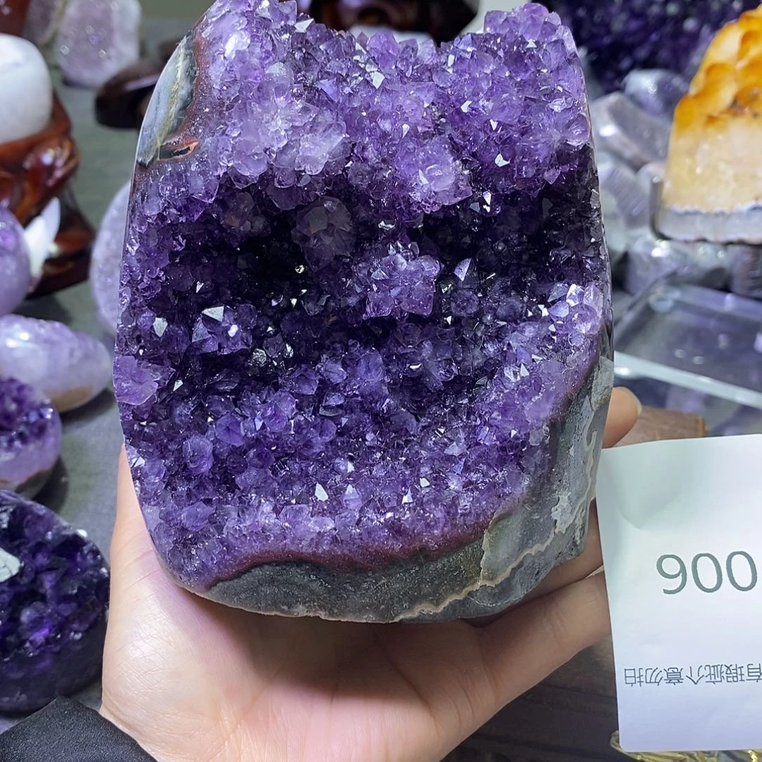 珠宝半成品未镶嵌紫晶