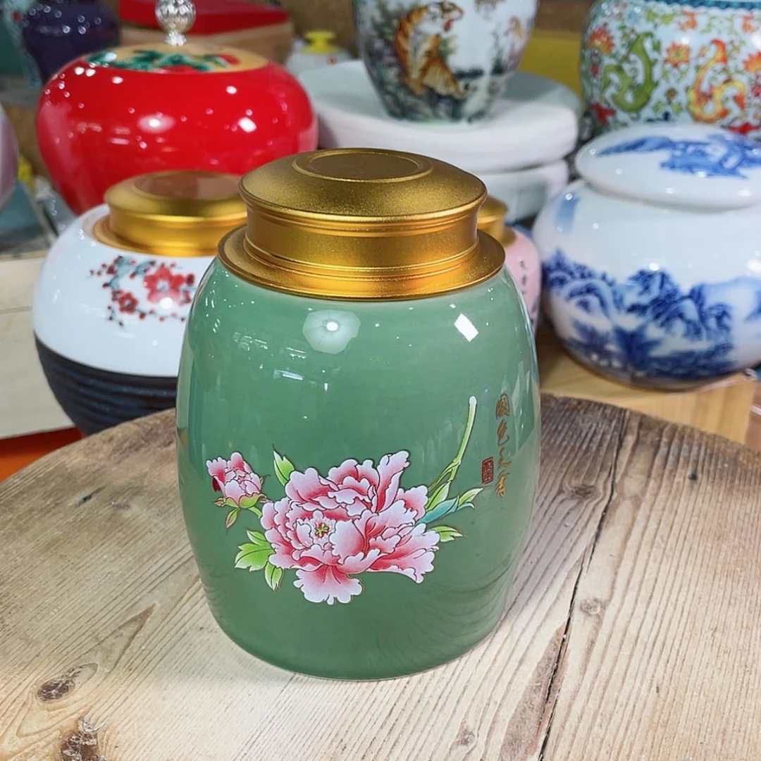 【闪购商品】罐陶瓷茶叶罐密封罐