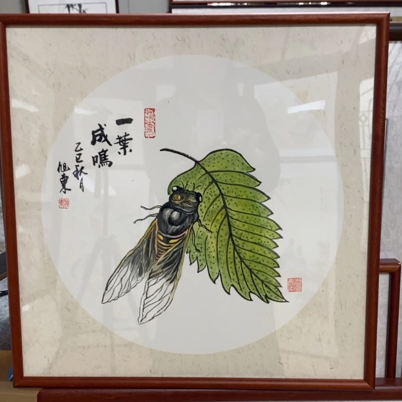 【闪购商品】国画手绘国画带框不退