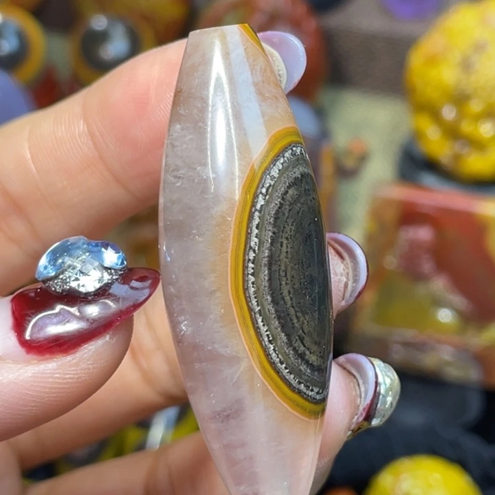 玛瑙/玉髓未镶嵌珠宝奇石品质天眼天珠2888