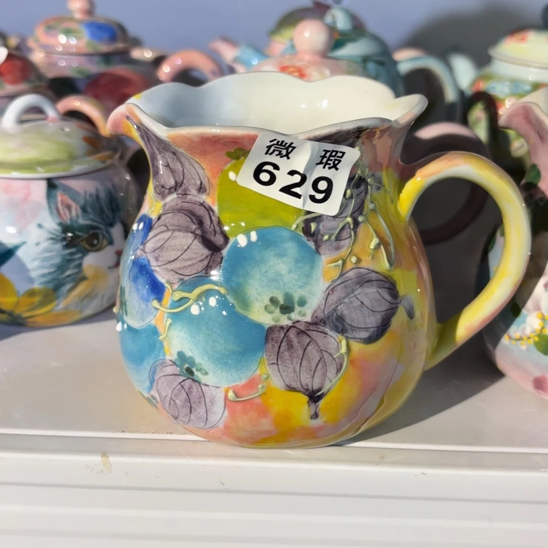 景德镇手绘高温釉下彩陶瓷茶具