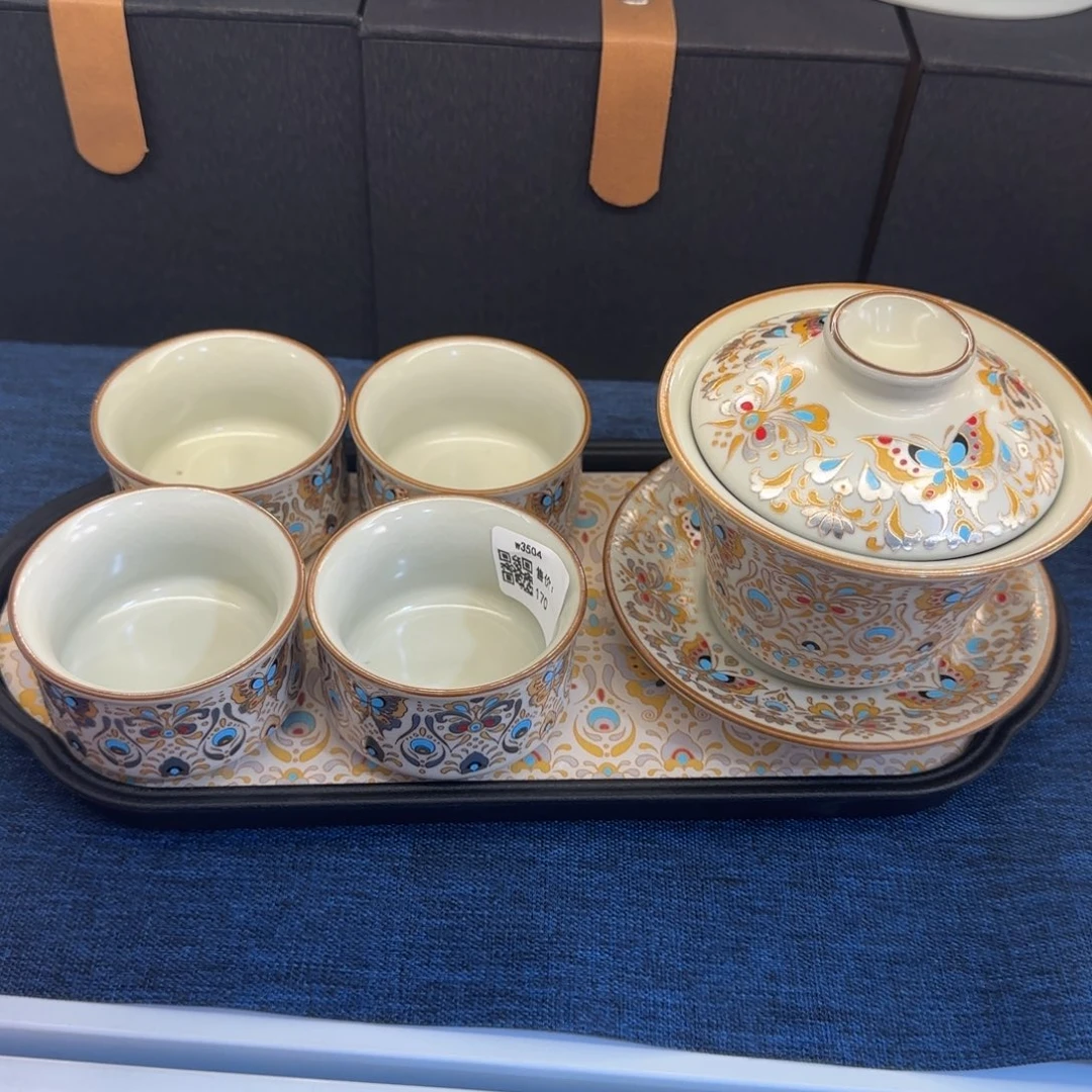 陶景德陶瓷盖碗茶具