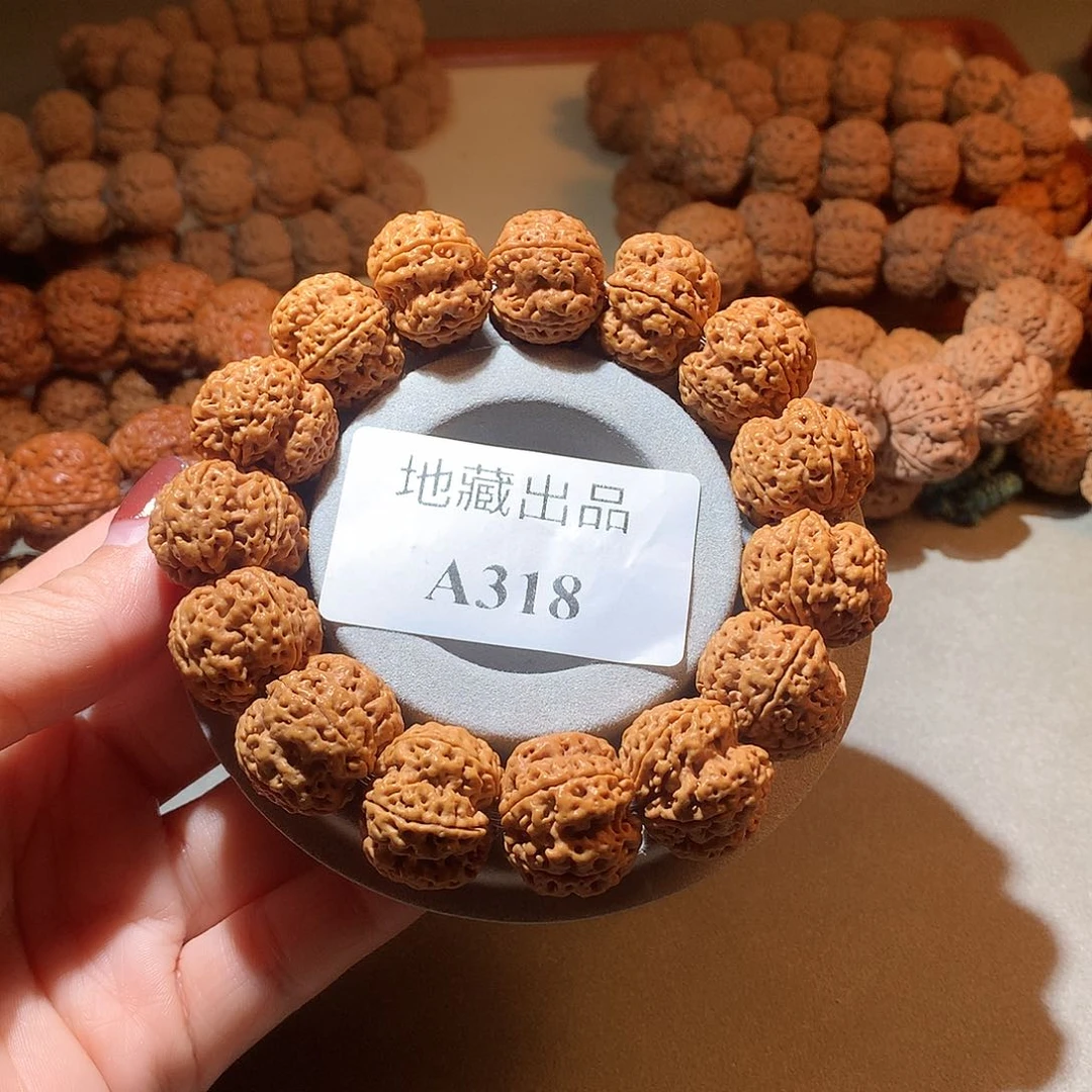 金刚菩提手串21尺寸龙骨梅花双龙