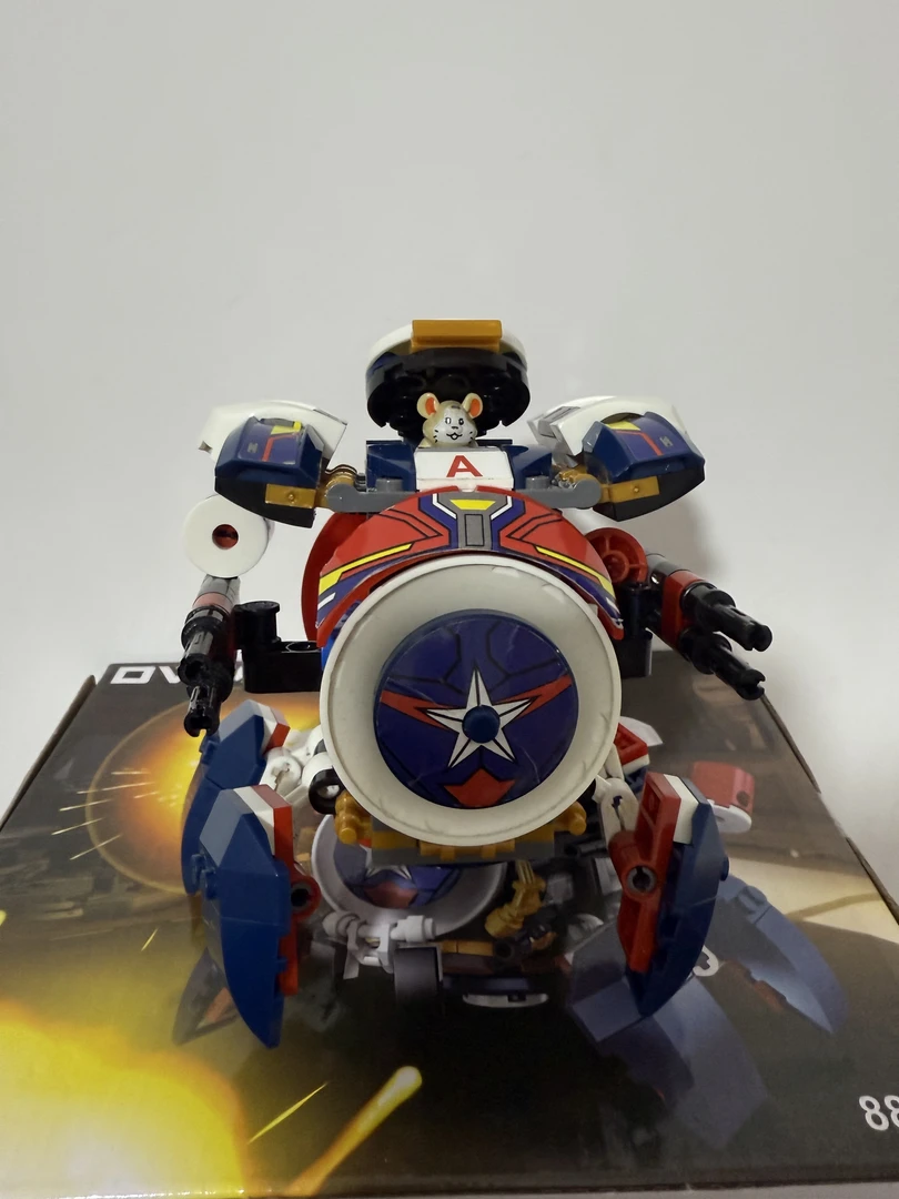 直播福利新款中国积木益智拼装玩具蓝色先锋破坏球