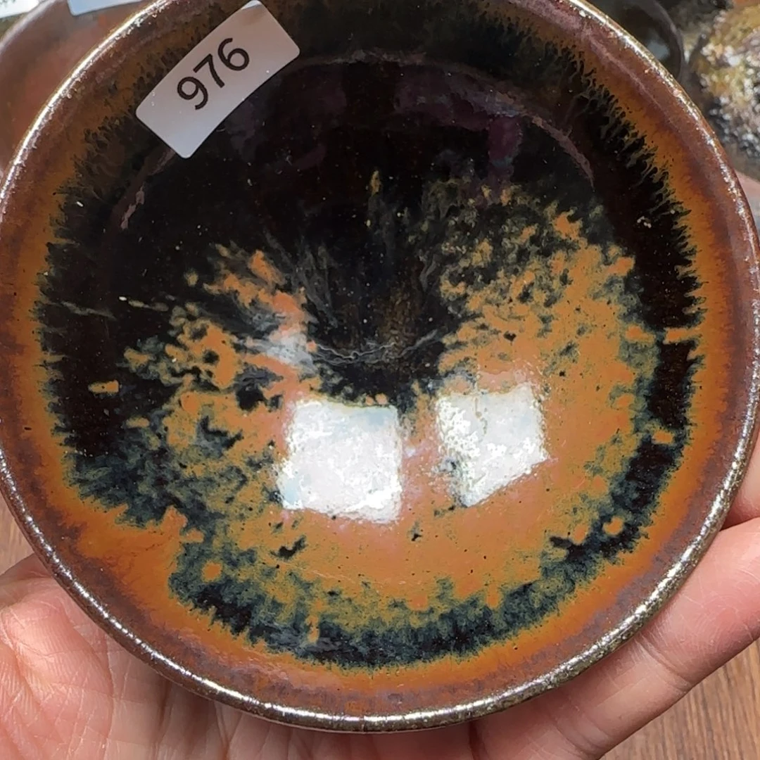 柴烧建盏茶盏茶杯976