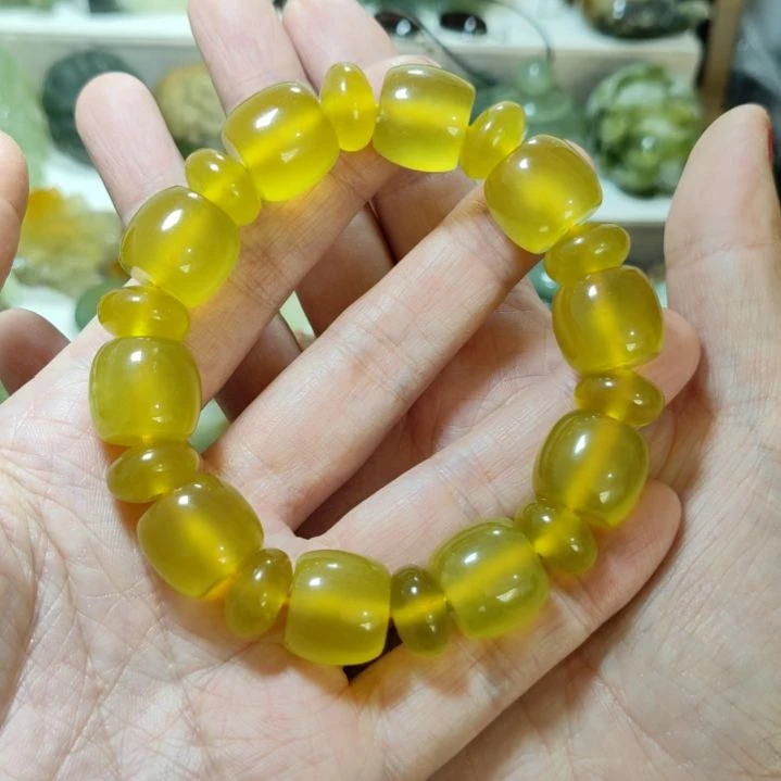 岫玉手串款式未镶嵌