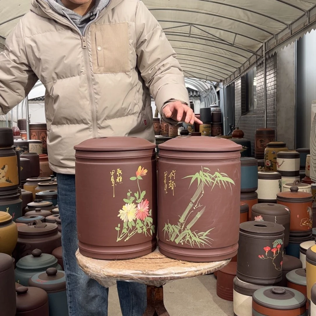 紫砂茶叶罐10-12 饼茶叶罐