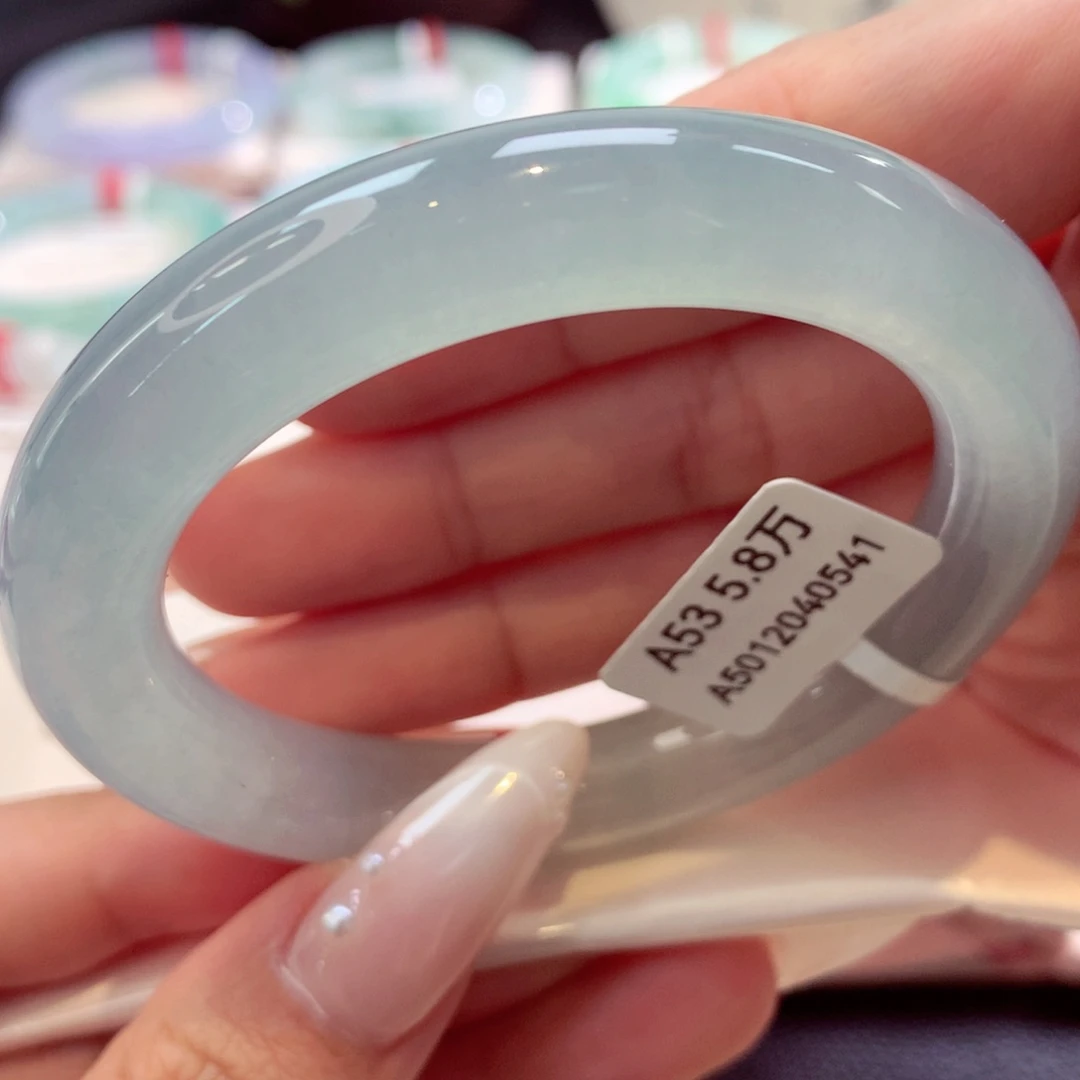 未镶嵌手镯翡翠圆条29号66