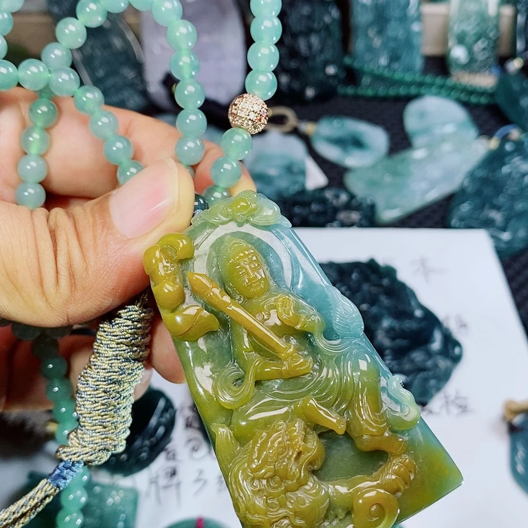 【闪购商品】翡翠未镶嵌颈饰无***～