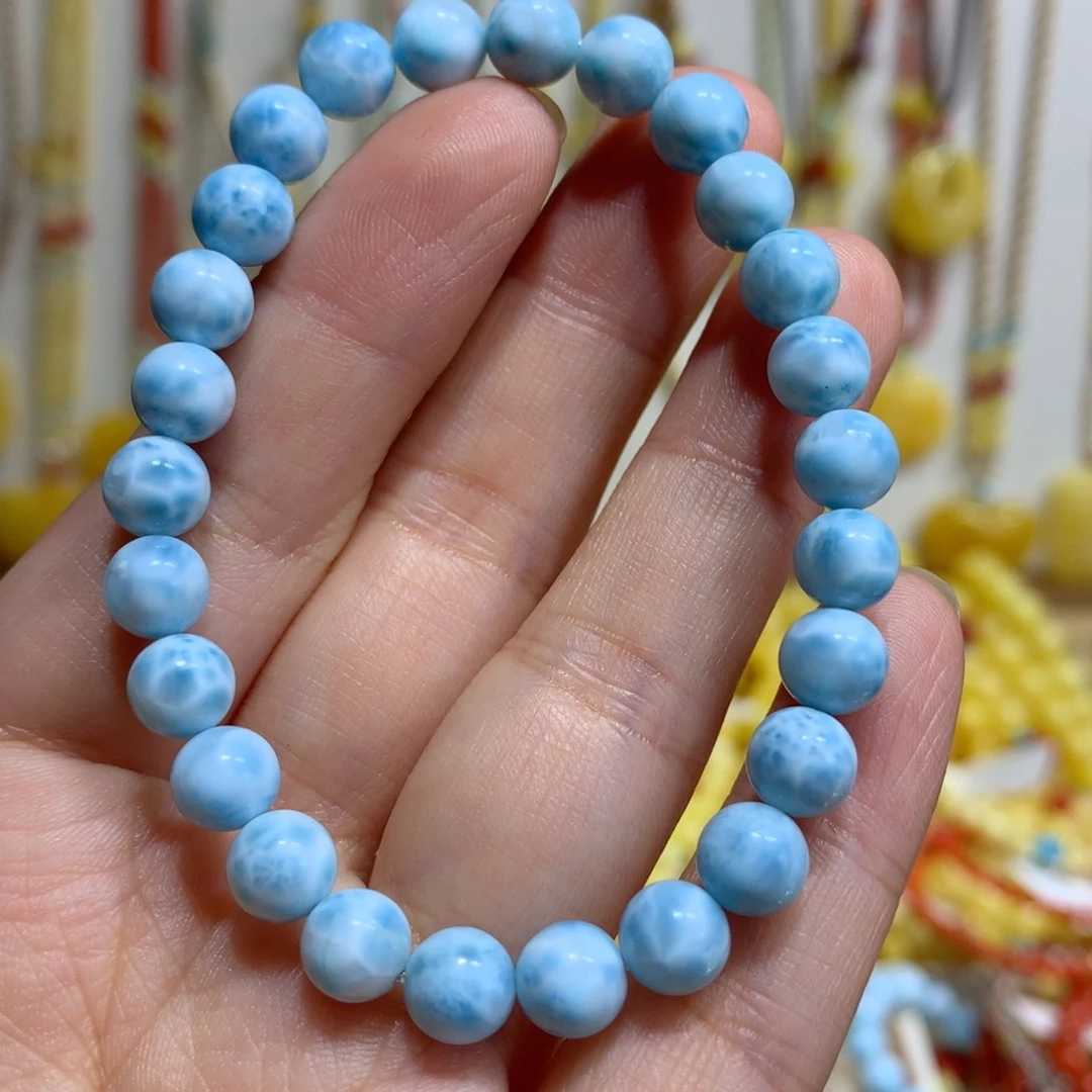 针钠钙石（海纹石）未镶嵌手链7mm