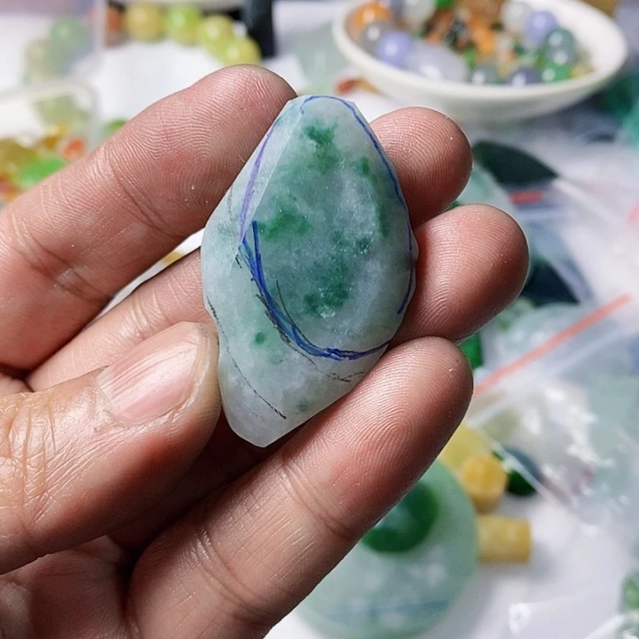 翡翠散珠天然翡翠A货