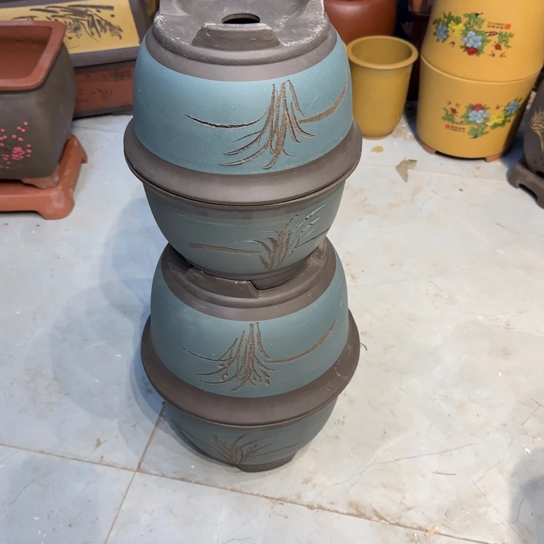 紫砂花盆口径18.12/14.10口径