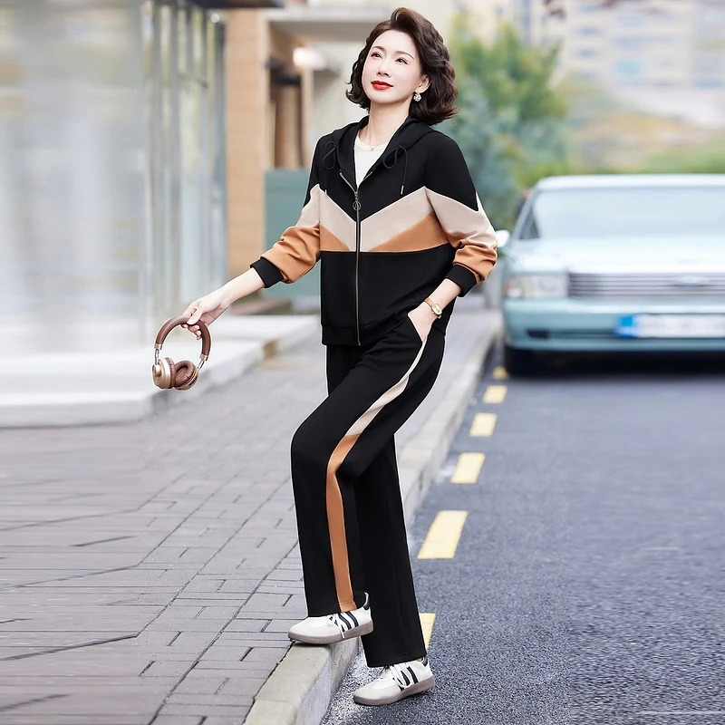 妈妈装春季百搭时尚显年轻气质套装