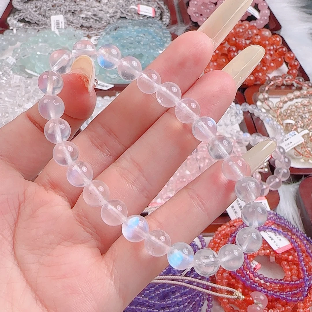 蓝月光手链卡7mm一条
