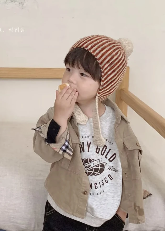 普通外套童装洋气宝宝拼接外套春秋女童格子上衣秋款儿童