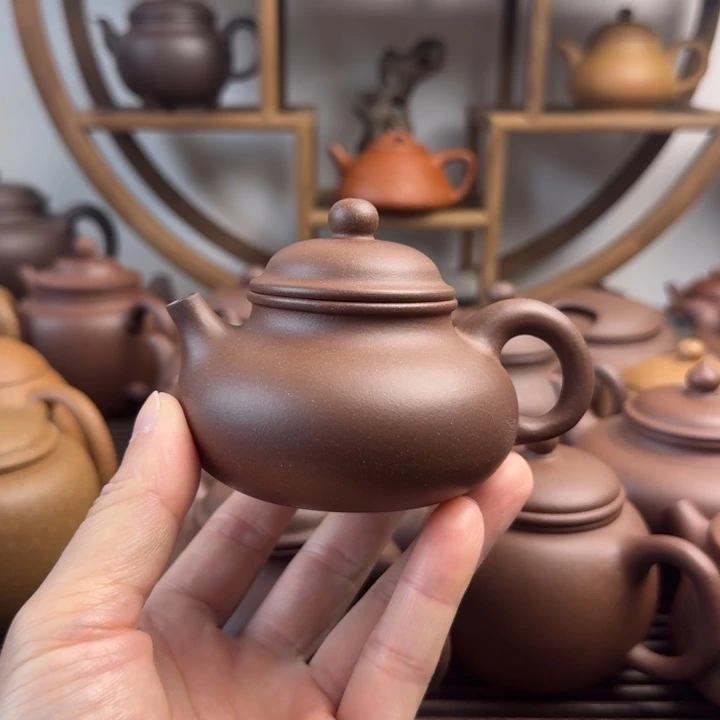 紫砂茶壶容天150cc台西嫩底槽清