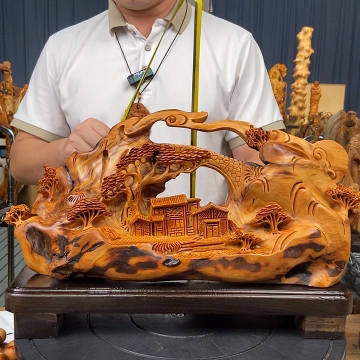 柏木（崖柏）山水倒流香送两盒香