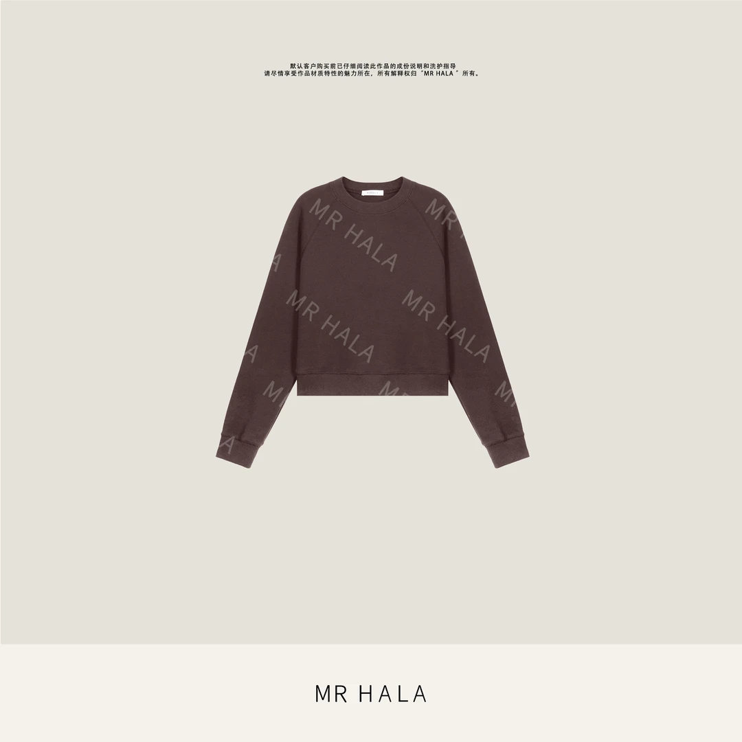 MRHALA 牦牛绒精裁重磅扶桑棉上衣女 LS04925