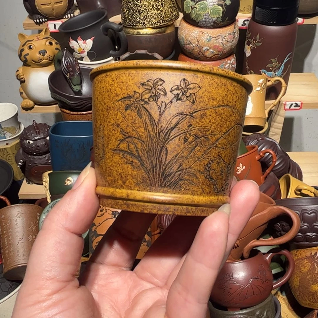 紫砂茶杯宜兴紫砂主人杯