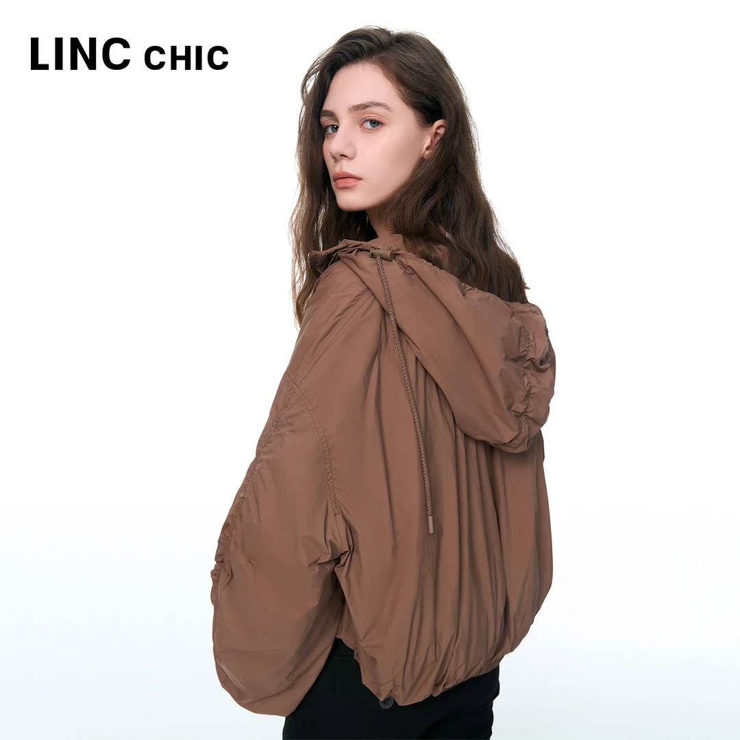 LINCCHIC/金羽杰云朵褶皱秋羽Y25801041