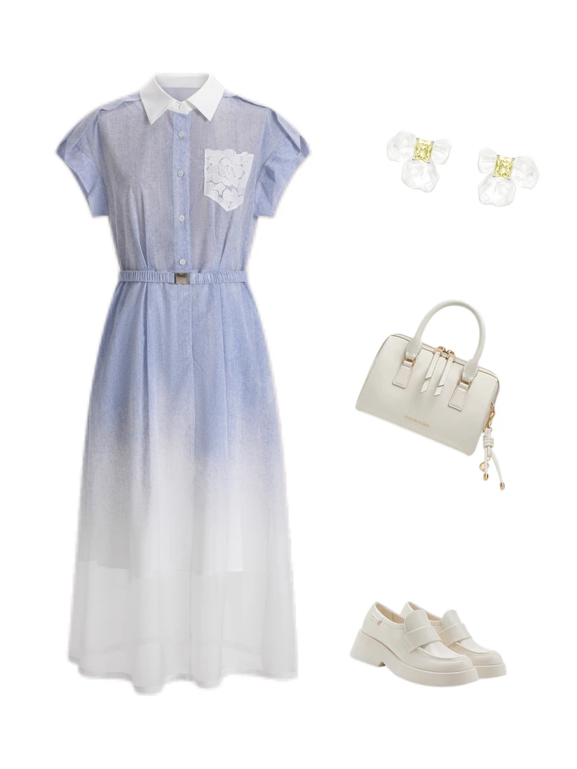 夏日“高智感”设计师原创连衣裙简约浪漫大‘仙女专属空气裙子女