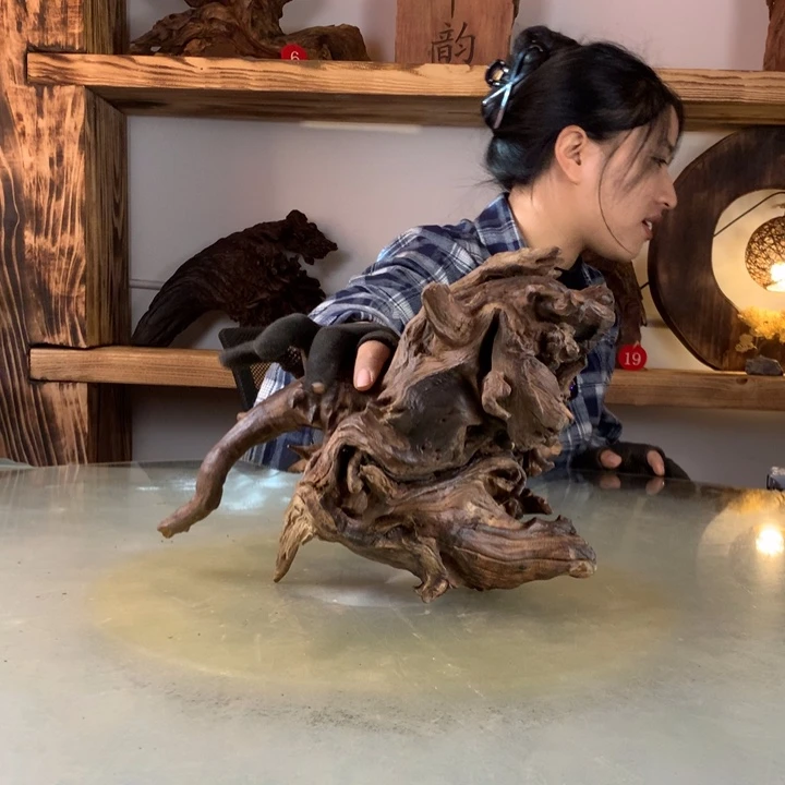 媆***美天然的云南紫柚木会黄水