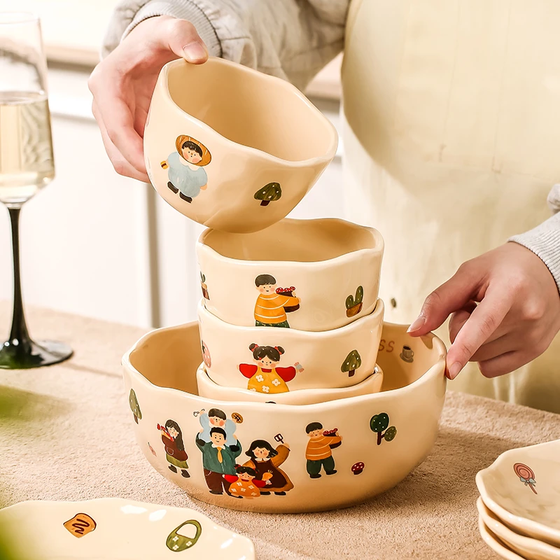 【美满之家-汤碗】盘碟汤碗饭碗筷家用2025新款爆款高颜值碗具